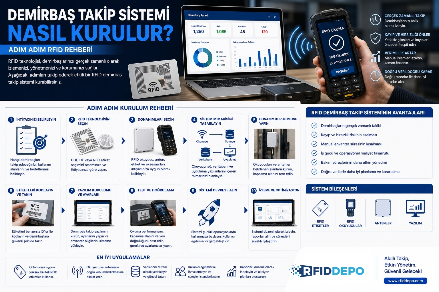 Demirbaş Takip Sistemi Nasıl Kurulur? Adım Adım RFID Rehberi