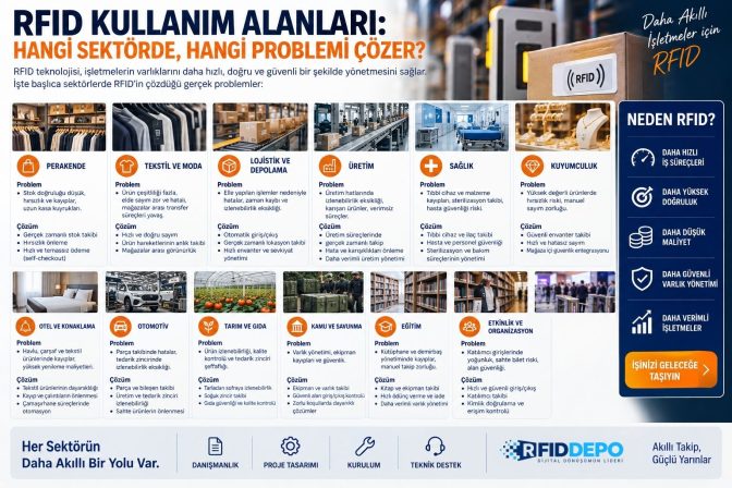 RFID Kullanım Alanları: Hangi Sektörde, Hangi Problemi Çözer?