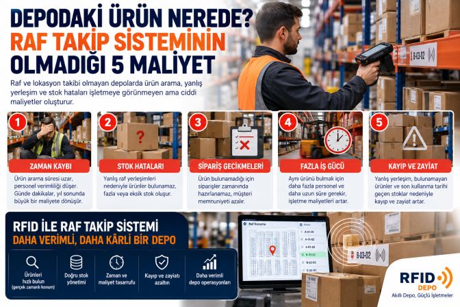 Depodaki Ürün Nerede? Raf Takip Sisteminin Olmadığı 5 Maliyet